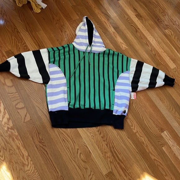 Free People Sprint To The Finish Printed Hoodie Size XS NWT - Picture 6 of 15